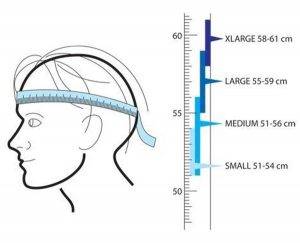 سایز بندی کلاه دوچرخه سواری
