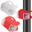چراغ ژله ای - چراغ باتری خور دوچرخه - چراغ با کیفیت دوچرخه - چراغ جلو و عقب دوچرخه - ست چراغ دوچرخه با کیفیت - ست چراغ جلو و عقب دوچرخه ژله‌ای باتری خور LED HL-009